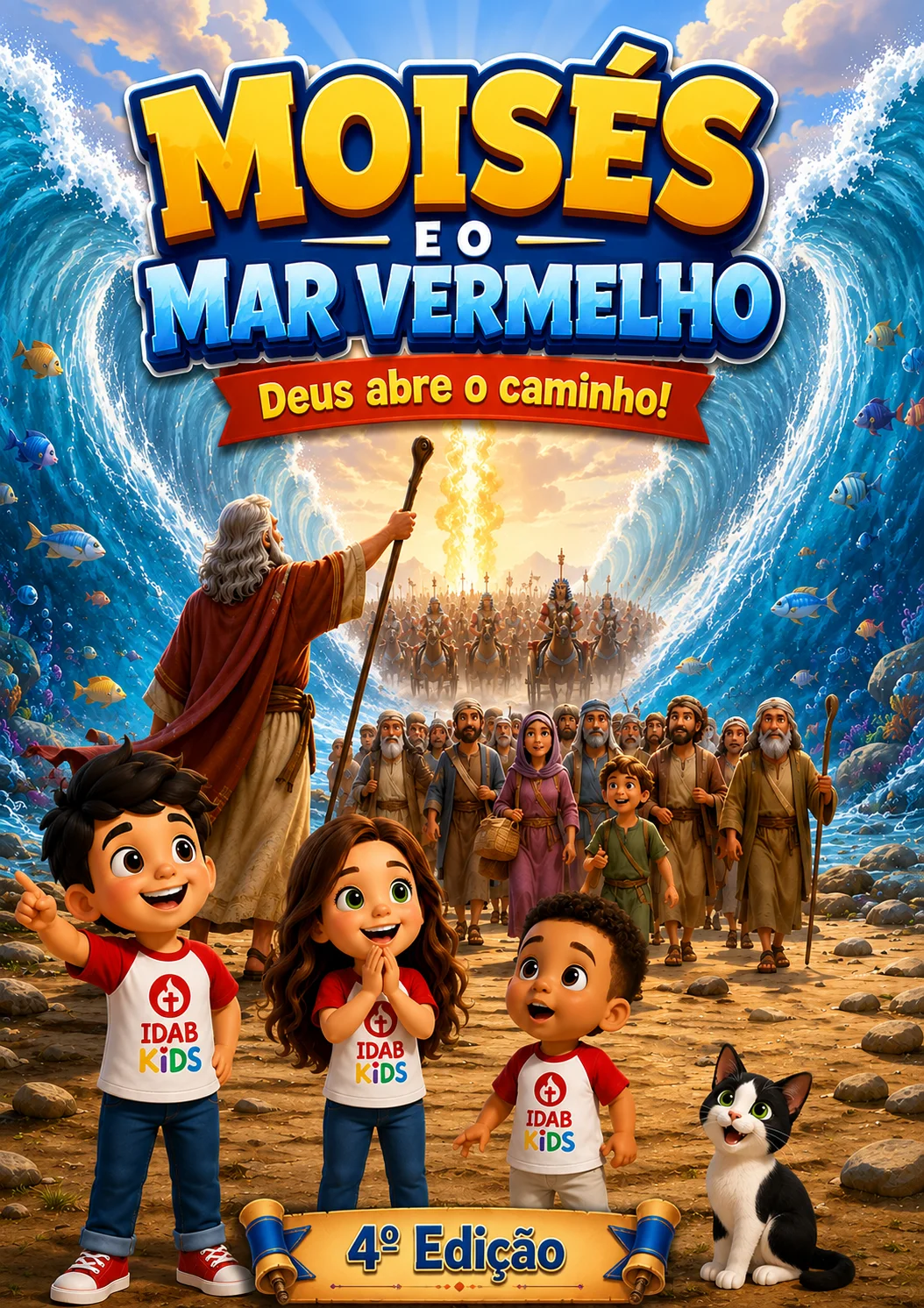 Capa da revista Moisés e o Mar Vermelho